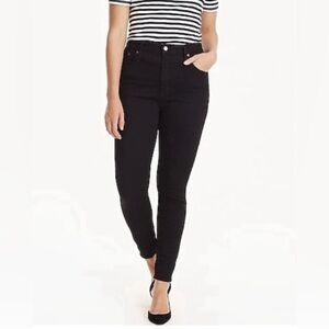 J. Crew Curvy Black Toothpick Jeans Sz 35